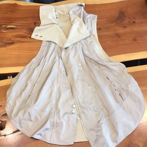 sleeveless long vest